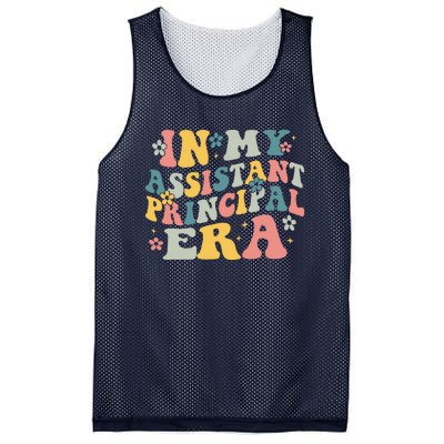 Groovy In My Assistant Principal Era Job Title School Worker Mesh Reversible Basketball Jersey Tank