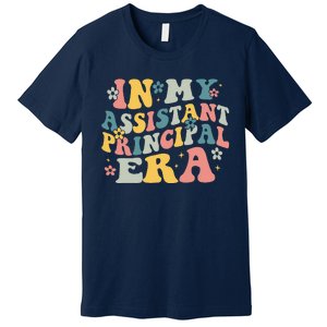 Groovy In My Assistant Principal Era Job Title School Worker Premium T-Shirt