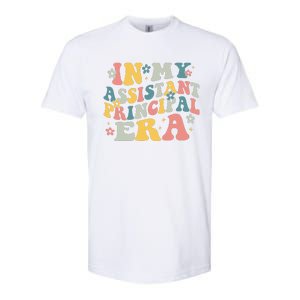 Groovy In My Assistant Principal Era Job Title School Worker Softstyle CVC T-Shirt