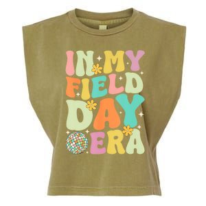 Groovy In My Field Day Era Field Day Gift For Teacher Gift Garment-Dyed Women's Muscle Tee