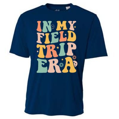 Groovy In My Field Trip Era Teachers Field Day 2024 Cooling Performance Crew T-Shirt