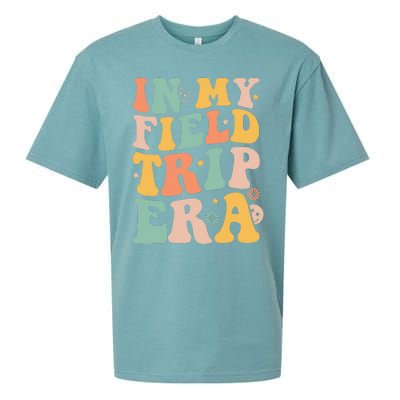 Groovy In My Field Trip Era Teachers Field Day 2024 Sueded Cloud Jersey T-Shirt