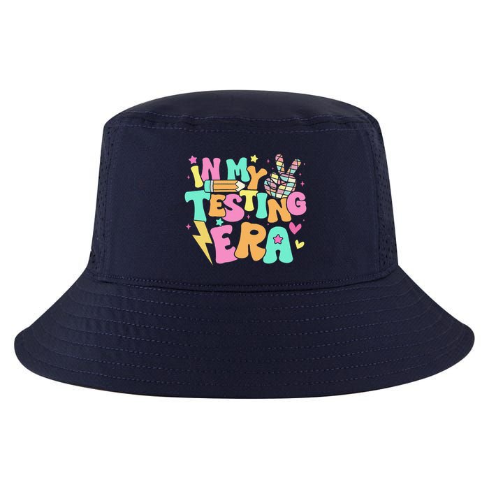Groovy In My Testing Era Testing Day Teacher Test Day Cool Comfort Performance Bucket Hat