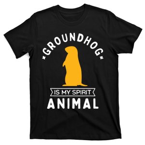 Groundhog Is My Spirit Animal Funny Woodchuck T-Shirt