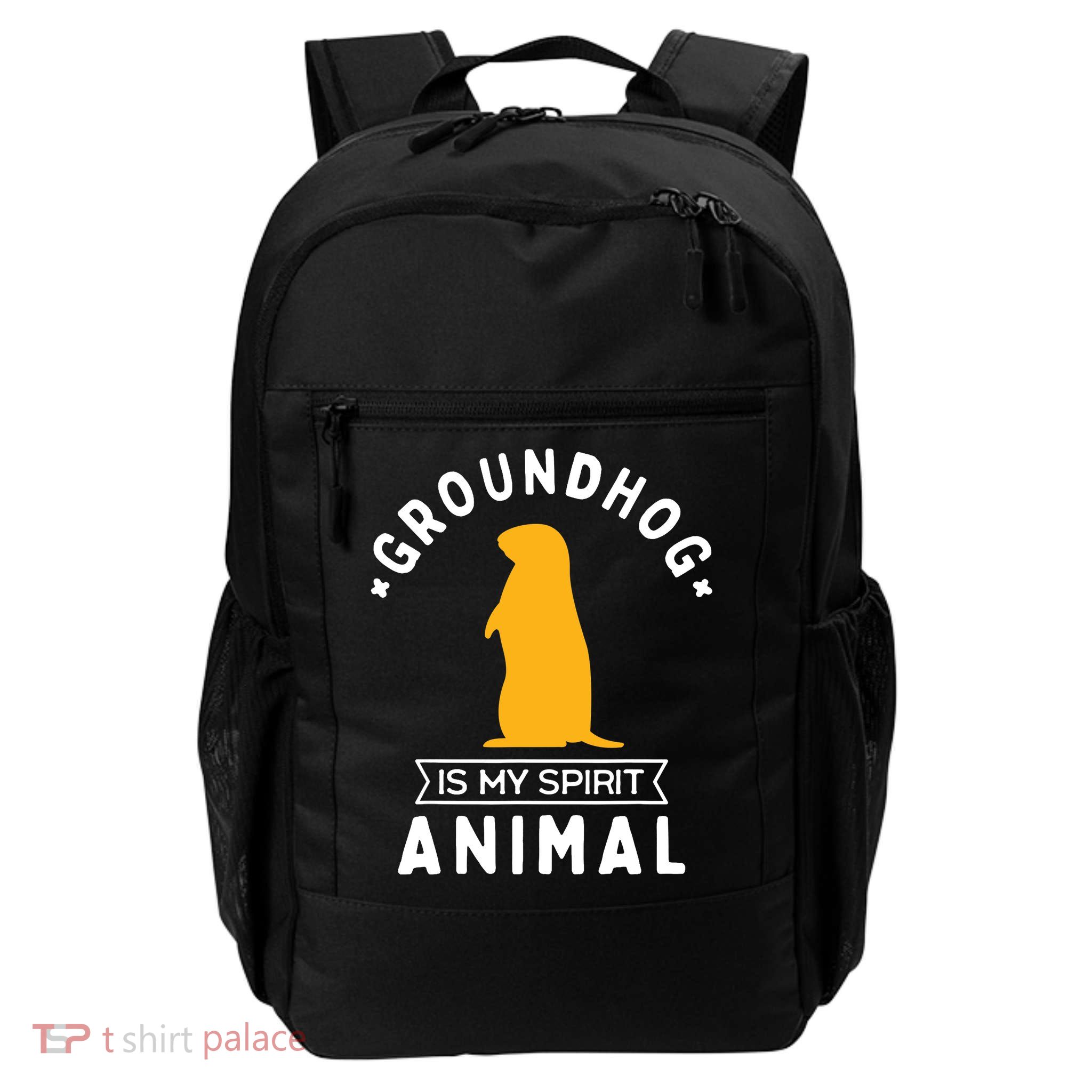 Groundhog Is My Spirit Animal Funny Woodchuck Daily Commute Backpack