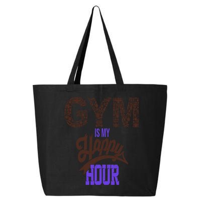 Gym Is My Happy Hour Gym Lovers Fitness Gift 25L Jumbo Tote