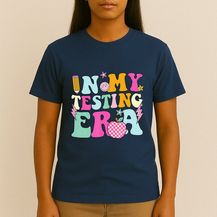 Groovy In My Testing Era Testing Day Teacher Test Day T-Shirt