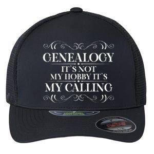 Genealogy It´S My Calling Ancestry Genealogist Flexfit Unipanel Trucker Cap