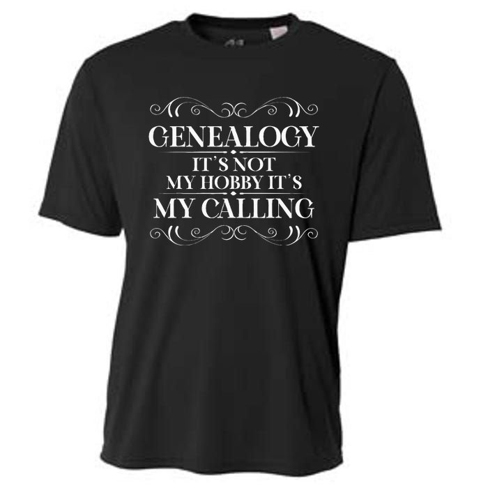 Genealogy It´S My Calling Ancestry Genealogist Cooling Performance Crew T-Shirt