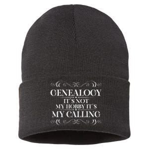 Genealogy It´S My Calling Ancestry Genealogist Sustainable Knit Beanie