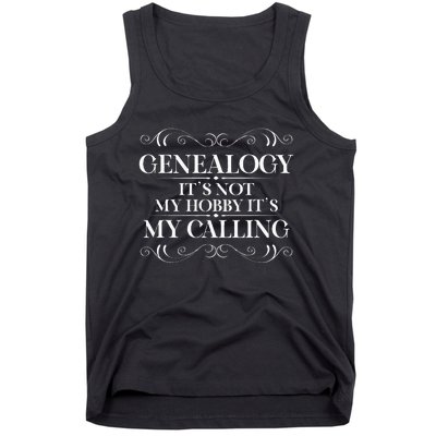 Genealogy It´S My Calling Ancestry Genealogist Tank Top