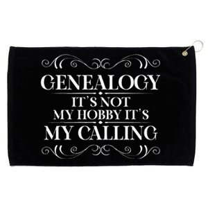 Genealogy It´S My Calling Ancestry Genealogist Grommeted Golf Towel