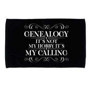 Genealogy It´S My Calling Ancestry Genealogist Microfiber Hand Towel