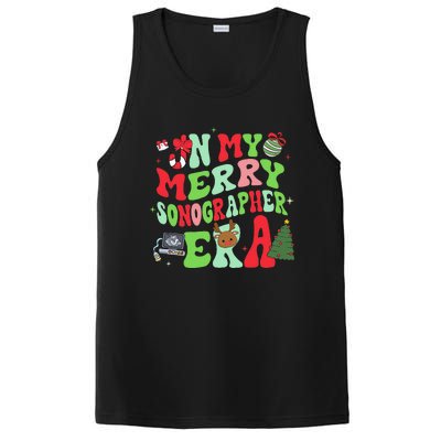 Groovy In My Merry Sonographer Era Funny Christmas  PosiCharge Competitor Tank