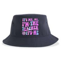 Groovy Its Me Hi Im The Teacher Its Me Teacher Life Sustainable Bucket Hat