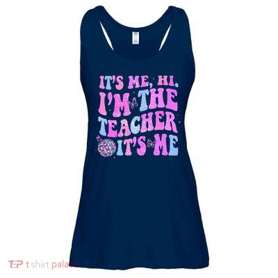 Groovy Its Me Hi Im The Teacher Its Me Teacher Life Ladies Essential Flowy Tank