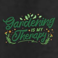 Gardening Is My Therapy 7 Panel Mesh Trucker Snapback Hat