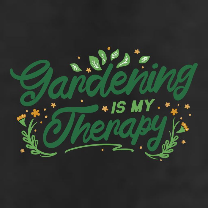 Gardening Is My Therapy 7 Panel Mesh Trucker Snapback Hat