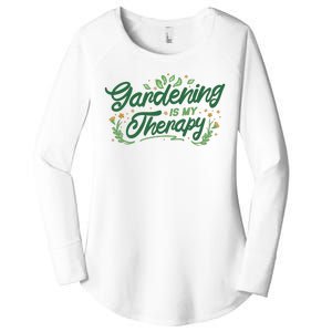 Gardening Is My Therapy Women's Perfect Tri Tunic Long Sleeve Shirt