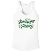 Gardening Is My Therapy Ladies PosiCharge Competitor Racerback Tank