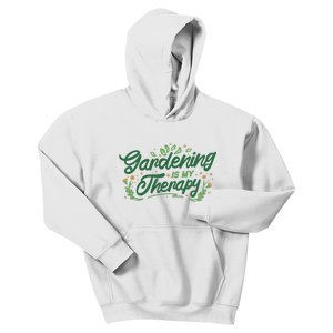 Gardening Is My Therapy Kids Hoodie