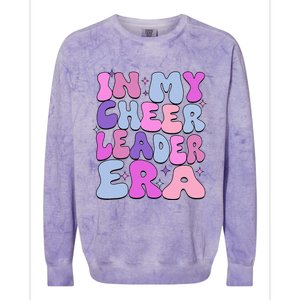 Groovy In My Cheer Coach Era Cheerleader Cheerleading Colorblast Crewneck Sweatshirt