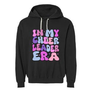 Groovy In My Cheer Coach Era Cheerleader Cheerleading Garment-Dyed Fleece Hoodie