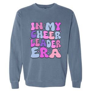 Groovy In My Cheer Coach Era Cheerleader Cheerleading Garment-Dyed Sweatshirt