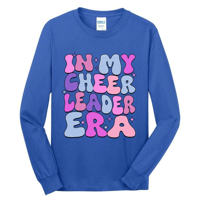 Groovy In My Cheer Coach Era Cheerleader Cheerleading Tall Long Sleeve T-Shirt