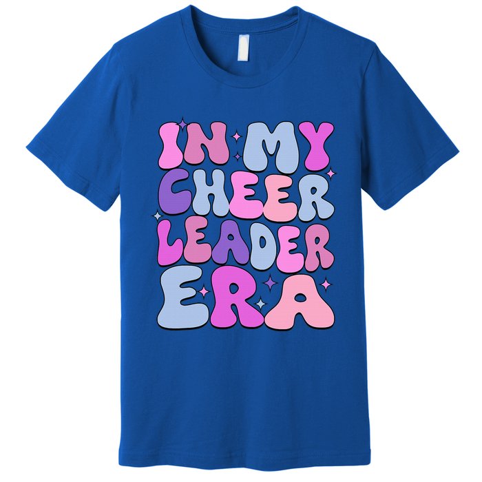 Groovy In My Cheer Coach Era Cheerleader Cheerleading Premium T-Shirt