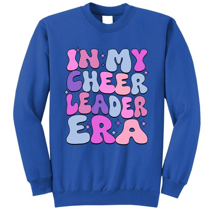 Groovy In My Cheer Coach Era Cheerleader Cheerleading Tall Sweatshirt