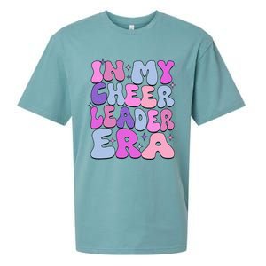 Groovy In My Cheer Coach Era Cheerleader Cheerleading Sueded Cloud Jersey T-Shirt