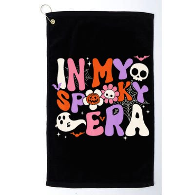 Groovy In My Spooky Era Retro Halloween Ghost Scary Horror Platinum Collection Golf Towel