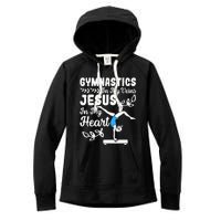 Gymnastics In My Veins Jesus In My Heart Funny Gymnast Women's Fleece Hoodie