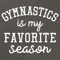 Gymnastics Is My Favorite Season Sports Lovers Game Day Gift Cotton Canvas Backpack