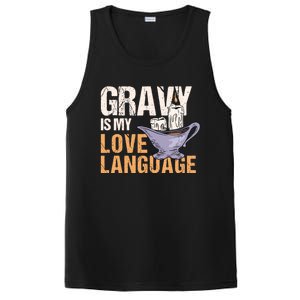 Gravy Is My Love Language Funny Thanksgiving Cute Gift PosiCharge Competitor Tank