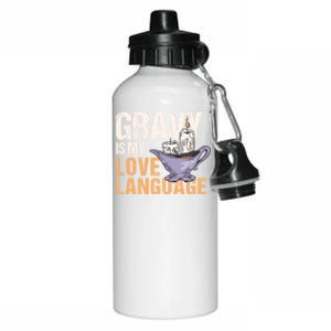 Gravy Is My Love Language Funny Thanksgiving Cute Gift Aluminum Water Bottle