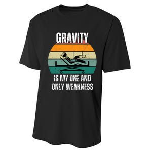 Gravity Is My One And Only Weakness Broken BoneInjury Performance Sprint T-Shirt