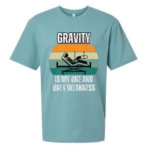 Gravity Is My One And Only Weakness Broken BoneInjury Sueded Cloud Jersey T-Shirt