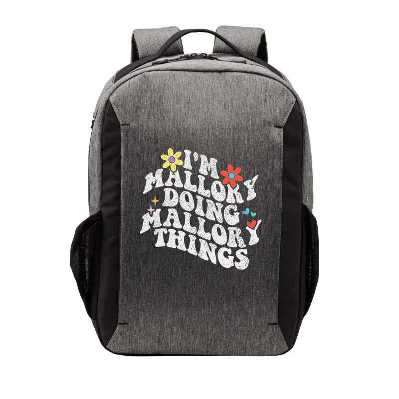 Groovy Im Mallory Doing Mallory Things Funny Mother's Day Vector Backpack