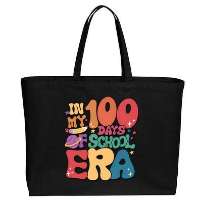 Groovy In My 100 Days Of School Era Cotton Canvas Jumbo Tote