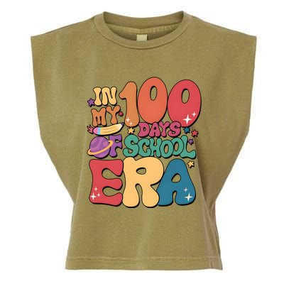 Groovy In My 100 Days Of School Era Garment-Dyed Women's Muscle Tee