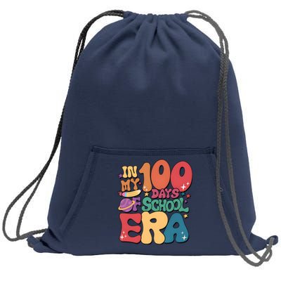 Groovy In My 100 Days Of School Era Sweatshirt Cinch Pack Bag