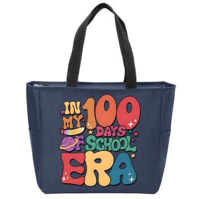 Groovy In My 100 Days Of School Era Zip Tote Bag