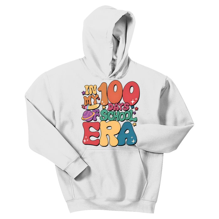 Groovy In My 100 Days Of School Era Kids Hoodie