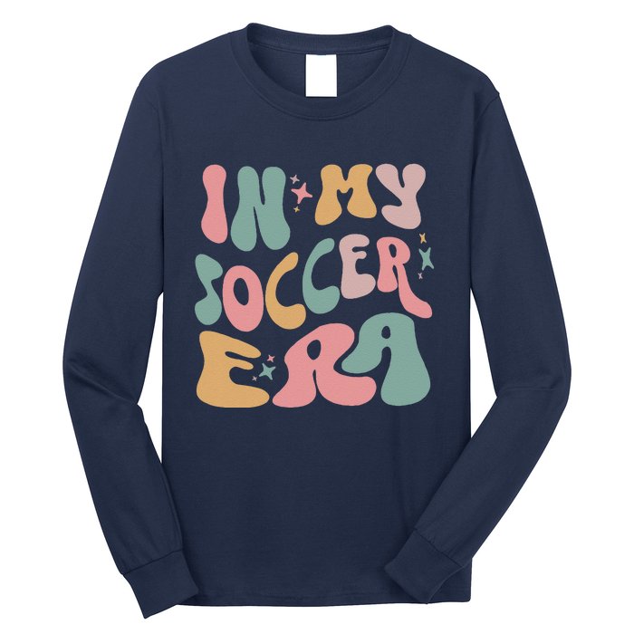 Groovy In My Soccer Era Cute Long Sleeve Shirt