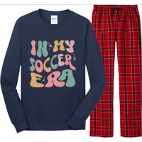 Groovy In My Soccer Era Cute Long Sleeve Pajama Set