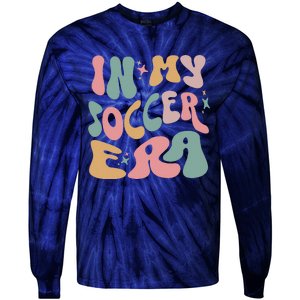 Groovy In My Soccer Era Cute Tie-Dye Long Sleeve Shirt