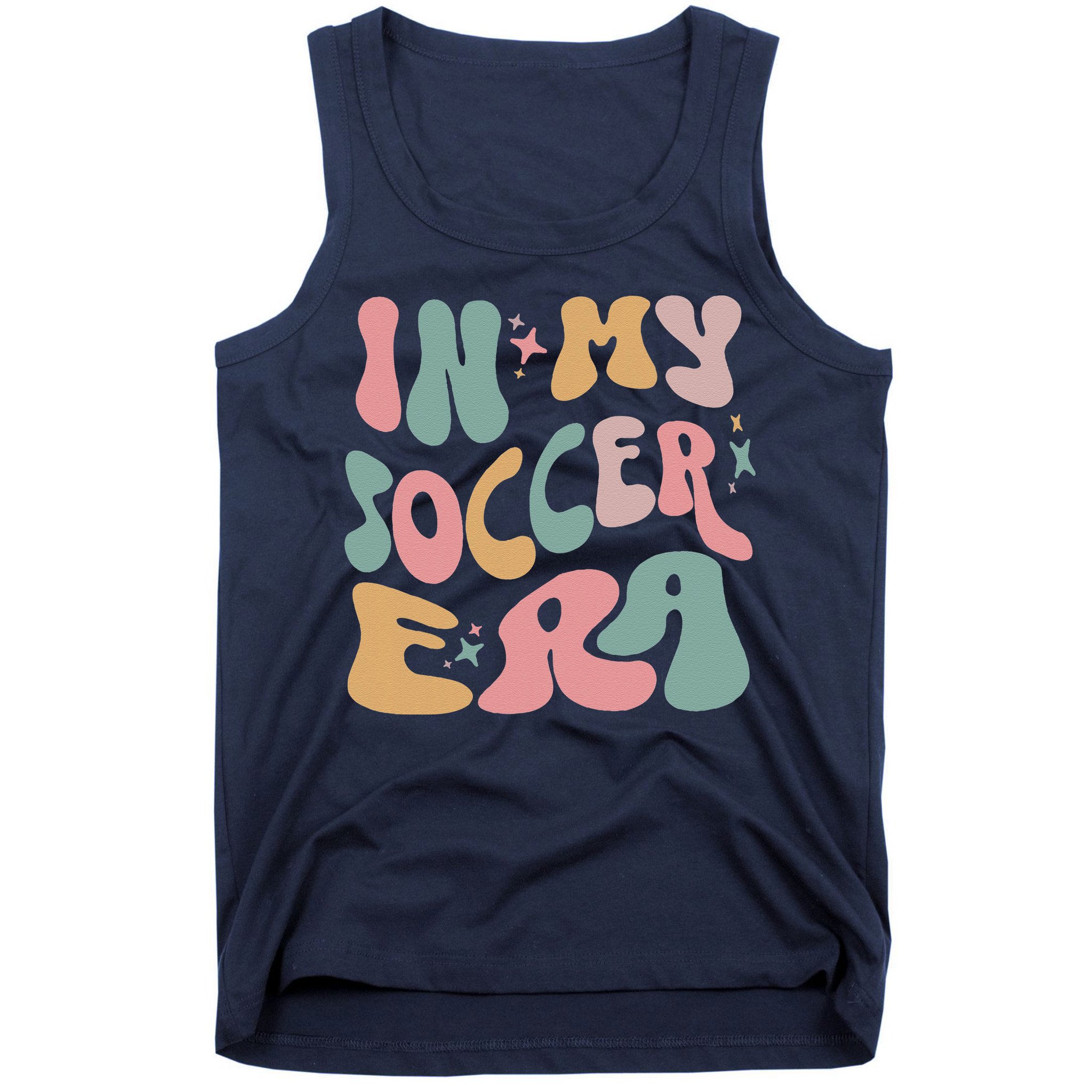Groovy In My Soccer Era Cute Tank Top