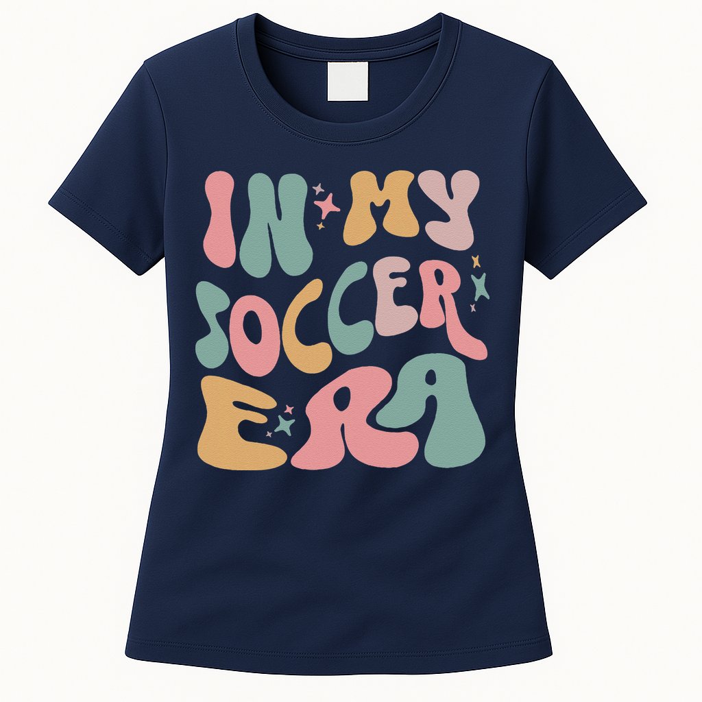 Groovy In My Soccer Era Cute Womens T-Shirt